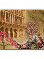 Cool Peacock and Haveli Mouse Pad