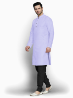 Men's long kurta in cambric cotton