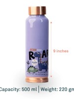 Dino roar pattern| 100% pure copper bottle|500 ml |