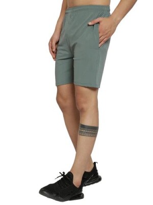 Men Dark Grey DRY FIT SHORTS, Shorts, Athletic, Moisture-Wicking, Comfortable, Versatile, Casual, Sporty