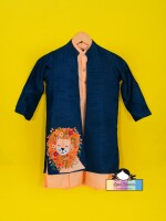 Roaring King ( Open Achkan Set) blue colour ( open achkan set ) for kids , ethenic wear for kids