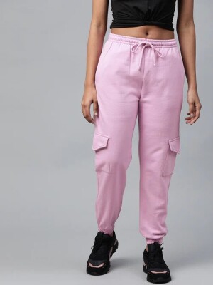 Women Lavender Cargo Joggers, Fashion, Style, Comfortable, Pockets, Utility, Durable, Cotton Fabric