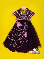 Butterfly (Lehenga) unique plum colour lehenga for kids , ethenic wear for kids