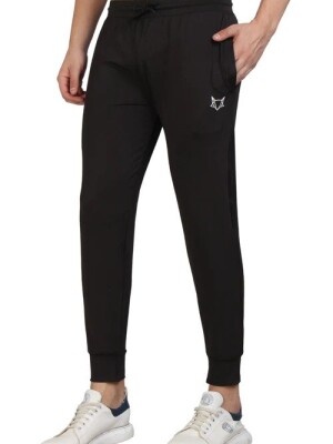 Black Dryfit Jogger, Sportswear, Moisture-Wicking, Breathable, Comfortable,  Tapered Leg, Versatile, Casual