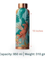 Fauna n flaura| 100% pure copper bottle|950 ml |