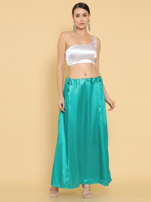 Sea green silk women's petticoat\shapewear