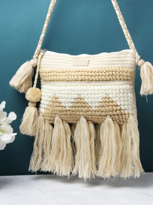 NESH HONEYDEW | COTTON DARI SLING CROSSBODY BOHO BAG, Trendy Boho Bags Collections