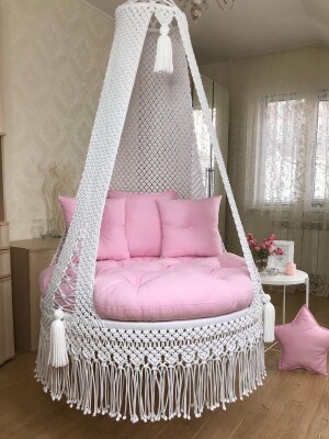 Macrame Plain Swing Chair for Adults & Kids TOPW-7