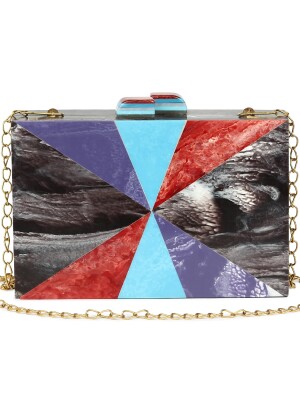 GRAZY GRAPHITE | NESH | ACRYLIC CLUTCH BAG