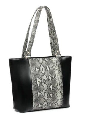 Rebel pebble| nesh| black vegan| leather tote bag\ montana western purse with tribal mandala pattern of the front