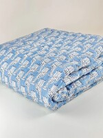 Cute Blue giraffee Kids Quilt Single Quilt| Double Sided | 40x60 Inches