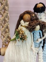 Macrame doll article for home decor