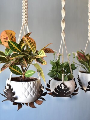 Indoor, outdoor, Macrame Plant Hanger, Home Decor