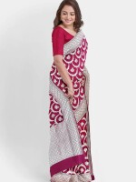Maroon Jaal Banarasi Pure Katan Silk Handloom Saree