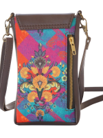 Floral Motif Crossbody Mobile Sling Bag