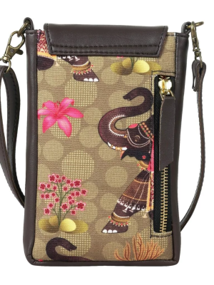 Elephant Design Crossbody Mobile Sling Bag