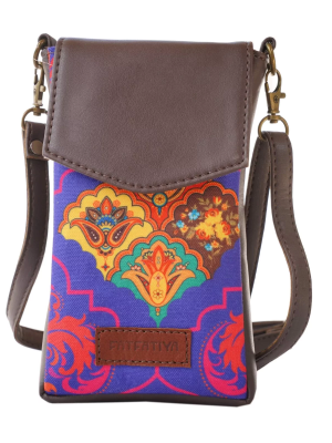 Decorative Pattern Crossbody Mobile Sling Bag
