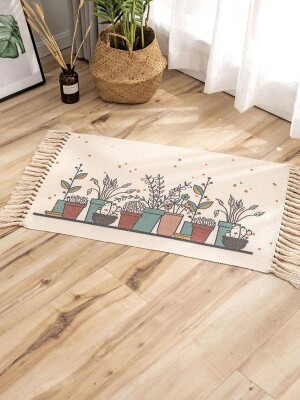 Attractive printed 100% cotton doormats for Home\decor home\Kitchen