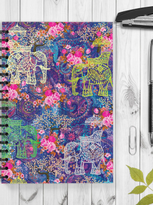 Indian Wedding Elephant Spiral Notebook