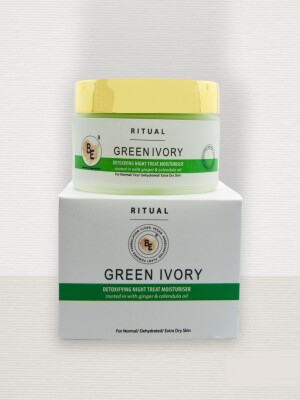 Green ivory detoxifying night treat cream
