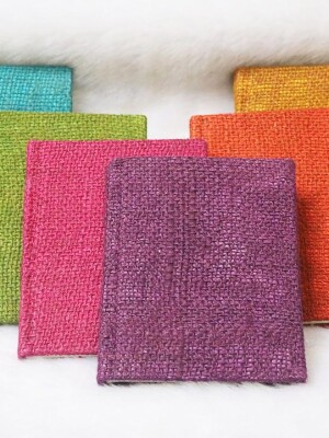 Jute Hand Made Personal Organizer for Office and Personal Use ( set of 6 ).