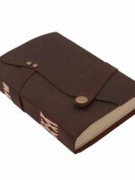Handmade Buffalo Strap Button Leather Journal Unique Leather Writing Book Notepad Best Gift Idea.