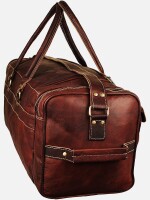 28'' Inch Leather Duffel Bag Large Weekender Travel Overnight Carry-On Luggage Bag For Unisex