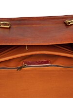 Handmade vintage leather crossbody Laptop Office College messenger bag ( 15 inch )