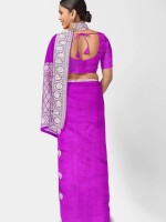 Purple Meenakari Banarasi Pure Katan Silk Handloom Saree