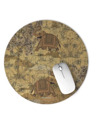 Antique Indian Elephant Mouse Pad