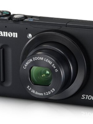 Canon PowerShot S100 12.1MP Point-and-Shoot Digital Camera (Black) with Memory Card