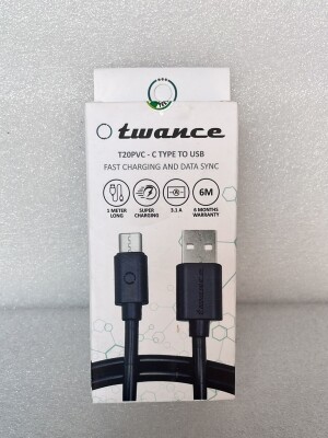 Twance T20 PVC - Type C to USB charging & data transfer cable