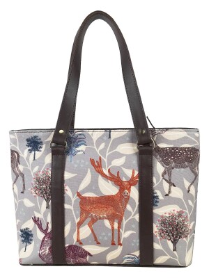 Deer Print Office Tote Bag