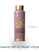 Twin Giraffe | 100% Pure Copper Bottle|500 ml |