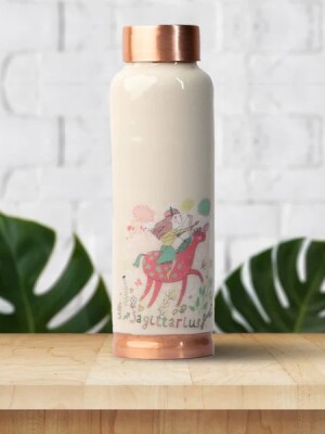 Unicorn girl sagi | 100% pure copper bottle|500 ml |