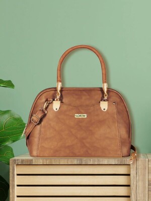 Lorem BRONZE BROWN Small Shoulder Premium Leather Handbag For Women