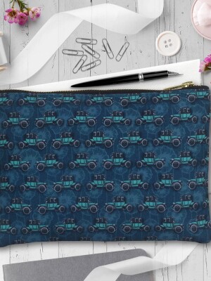 Vintage Car Multipurpose Zipper Pouch