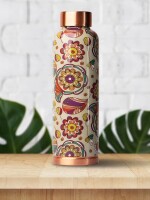 Vintage flora | 100% pure copper bottle|1000 ml |
