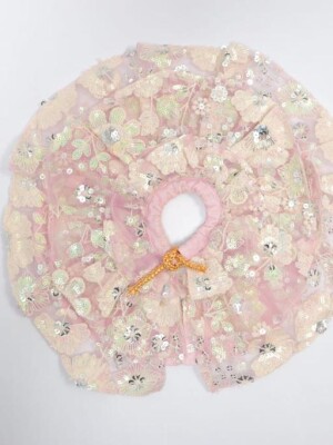 Pink net Laddu Gopal Dress