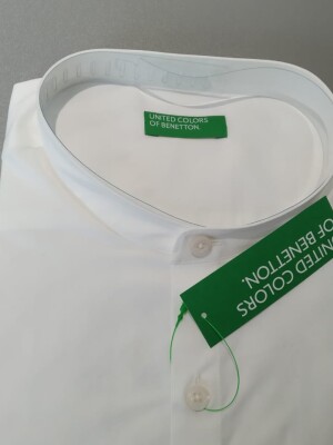 White Colored UCB Shirt with Band Collars