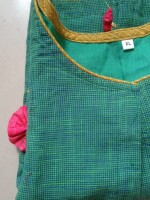 Bahaar: South cotton hand applique blouse with inner lining