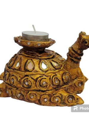 Unique and eco-friendly,Camel Candle Holder,crafted from natural materials, specifically coconut shell and paper clay.