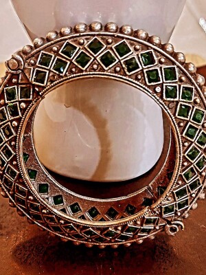 Traditional Classy Silver Replica Bangles/Kangan for women | Perfect for festivals\occassions