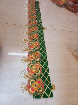 "Bandanwar"a colourful and ornate Indian door hanging or doorway decoration