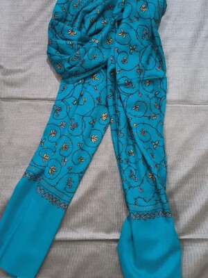 Firoji  Pure Pashmina (120 Count) With Jaal Hand Soznie Work