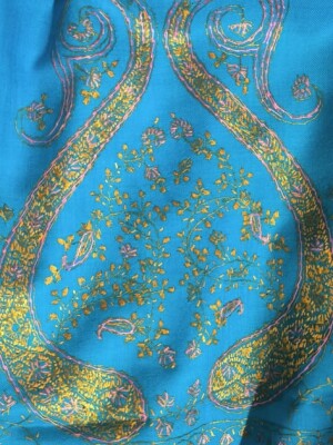 Toosha  Shawl With Jaal Hand Soznie Work