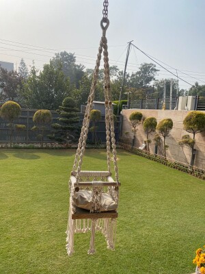 Cotton Rope Square Baby Swing Chair