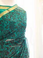 Beautiful kota silk pure saree with blouse set