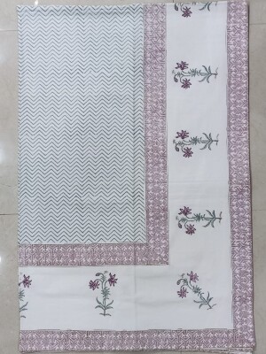 Beautiful hand block Printed floral table cover