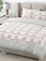 Stunning design king size 100% cotton double bedsheet set with 2 pillow covers